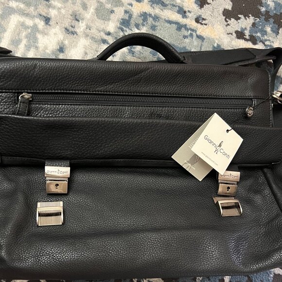 Gianni Conti Black Leather Bag - Picture 1 of 5